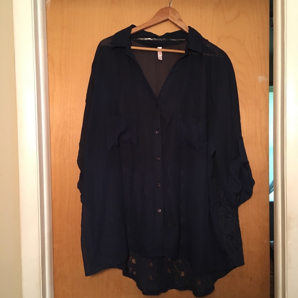 Women’s Sheer Shirt Dress